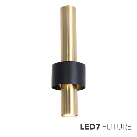 Loft Industry Modern - Black Gold Tube